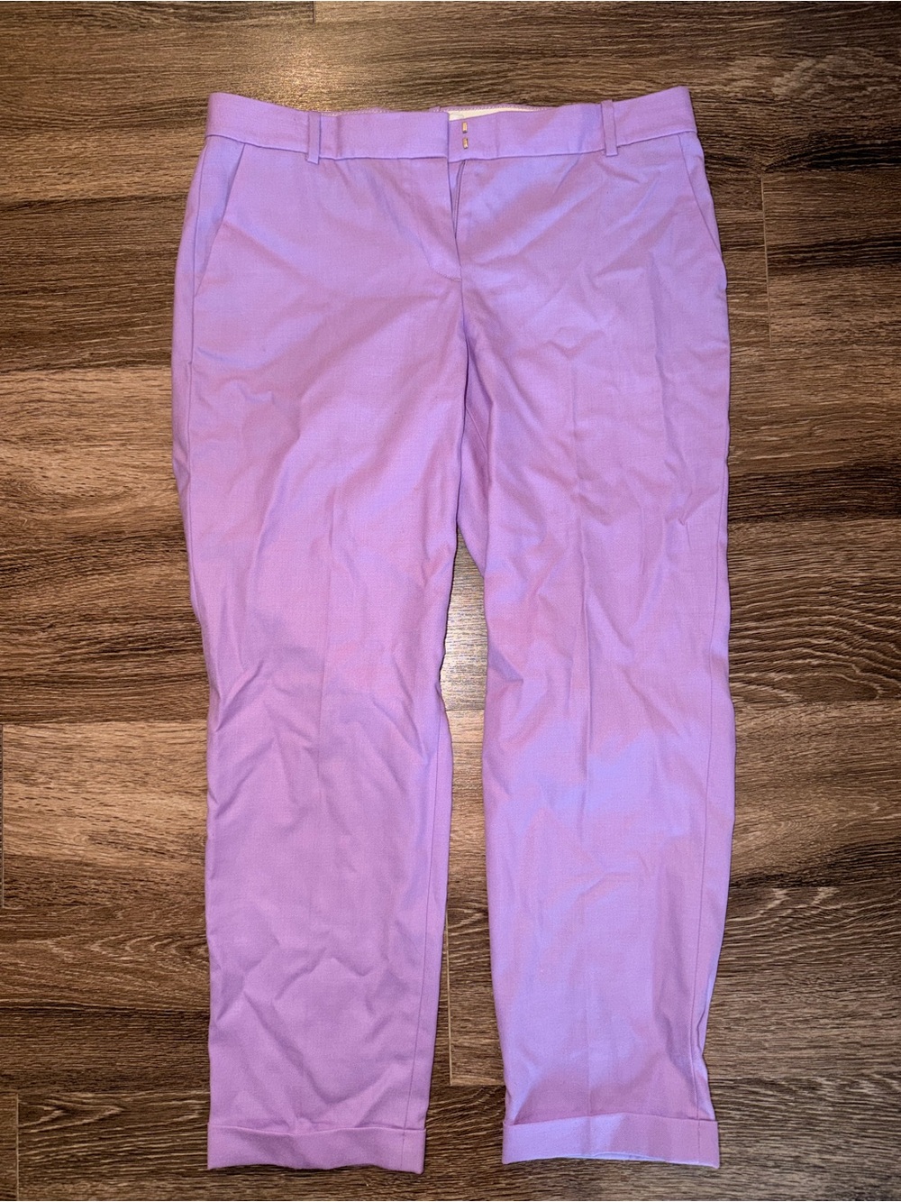 J. Crew Lavender Cropped Ankle Pants